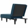 vidaXL Chaiselongue Blau Samt