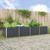 vidaXL Pflanzk&uuml;bel Anthrazit 195 x 100 x 45 cm Verzinkter Stahl