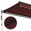 vidaXL Markise Automatisch Burgunderrot 450x350 cm
