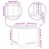 vidaXL Rauchfreier Feuerkorb Schwarz 58 x 58 x 51 cm