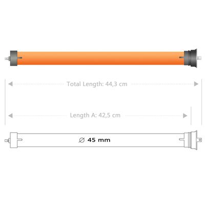 vidaXL Rohrmotor 20 Nm