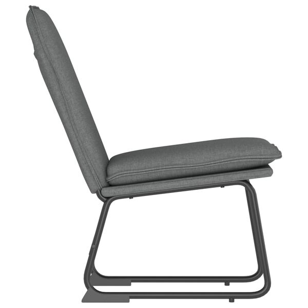 vidaXL Loungesessel Dunkelgrau 52x75x76 cm Stoff