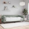 vidaXL Tagesbett Hellgrau 90x200 cm Samt