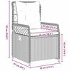 vidaXL Garten Essgruppe 7 pcs Schwarz Poly-Rattan