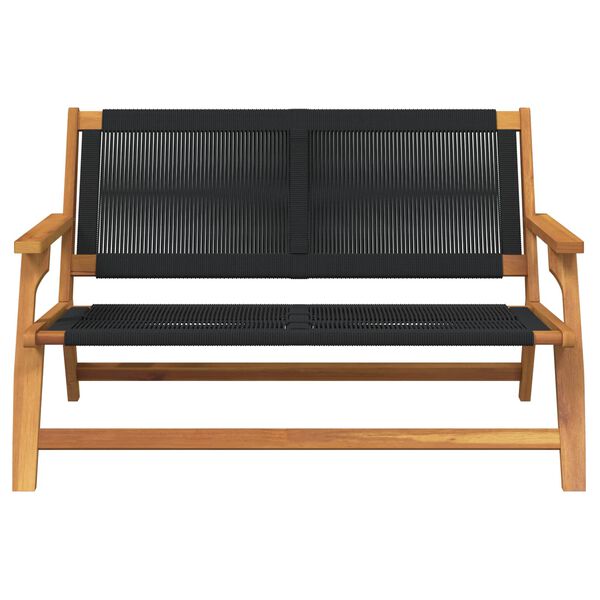 vidaXL gartenm&ouml;bel Schwarz 122 x 78 x 73 cm Massivholz Akazie