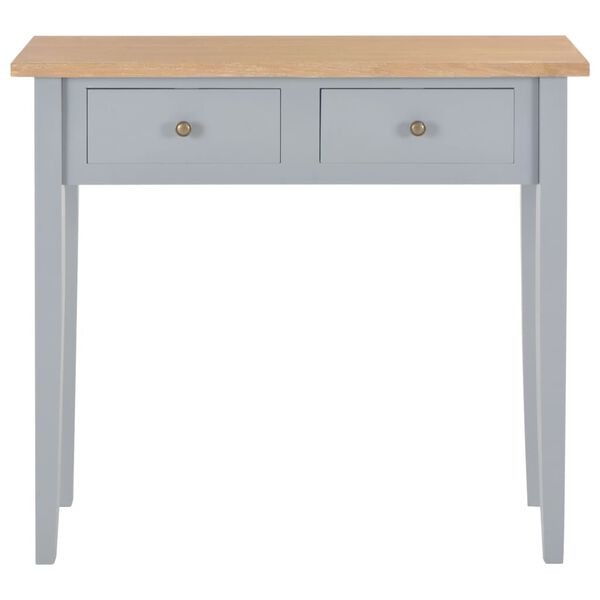 vidaXL Frisiertisch Konsolentisch Grau 79 x 30 x 74 cm Holz