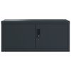 vidaXL Aktenschrank Anthrazit 90x40x180 cm Stahl