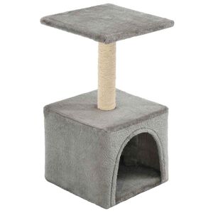 vidaXL Katzen-Kratzbaum Sisal 55 cm Grau