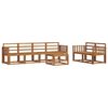 vidaXL Outdoor-Sofagarnitur 7 pcs Natur Massivholz Akazie
