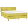 vidaXL Boxspringbett mit Matratze Gr&uuml;n 140x190 cm Stoff