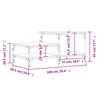 vidaXL Couchtisch Schwarz 100x50,5x45 cm Holzwerkstoff