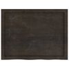 vidaXL Waschtischplatte Dunkelbraun 80x60x(2-4)cm Massivholz Behandelt