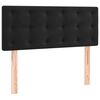 vidaXL Boxspringbett mit Matratze Schwarz 90x200 cm Samt