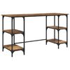 vidaXL Schreibtisch mit Regal Altholz 140 x 50 x 75 cm Holzwerkstoff