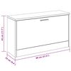 vidaXL Schuhbank Wei&szlig; 80x24x45 cm