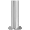 vidaXL Kamin Kopf Erweiterung Silber 26 x 26 x 50 cm Edelstahl