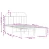vidaXL Bettgestell mit Kopfteil Metall Schwarz 120x200 cm