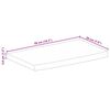 vidaXL Tischplatte mit Baumkante 50x20x3,8 cm Massivholz Mango