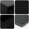 vidaXL Flurbank mit Kissen Schwarz Eichen-Optik 60 x 38 x 46 cm