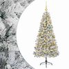 vidaXL K&uuml;nstlicher Weihnachtsbaum mit Weihnachtskugel 120 cm 150 LEDs