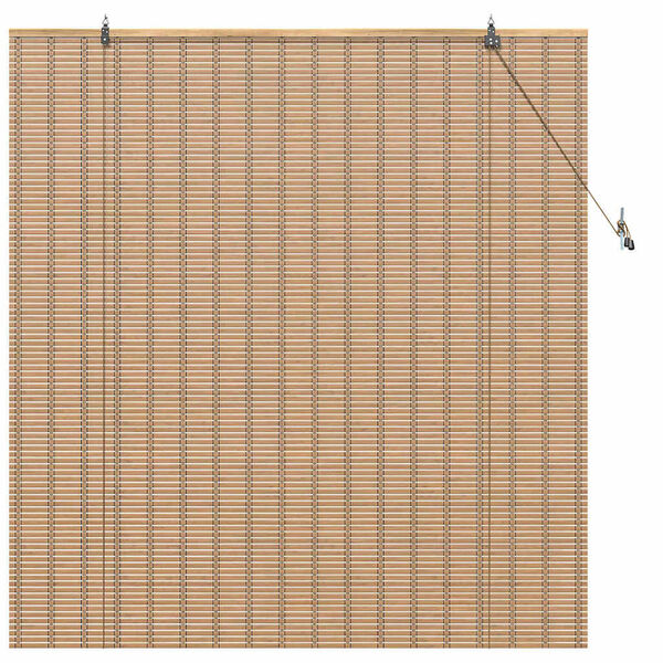 vidaXL Rollo mit Vorh&auml;ngen Natur 150 x 160 cm Bambus