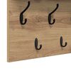 vidaXL Wandmontierter nachttisch Artisan-Eiche 80 x 40 x 12 cm