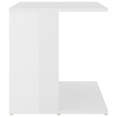 vidaXL Beistelltisch Hochglanz-Weiß 45x45x48 cm Holzwerkstoff