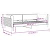 vidaXL Tagesbett Blau 90x200 cm Samt