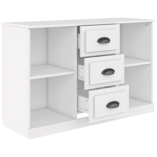 vidaXL Sideboard Wei&szlig; 104,5x35,5x67,5 cm Holzwerkstoff