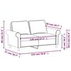 vidaXL 2-Sitzer-Sofa Dunkelgrau 120 cm Stoff