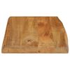 vidaXL Tischplatte mit Baumkante 50x40x2,5 cm Massivholz Mango