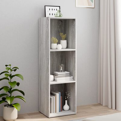 vidaXL Bücherschrank/TV-Schrank Grau Sonoma 36x30x114 cm Holzwerkstoff