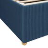 vidaXL Bettrahmen mit Matratze Blau 120 x 200 cm Stoff