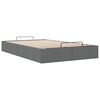 vidaXL Ottoman-Bett ohne Matratze Dunkelgrau 120x200 cm Stoff