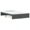 vidaXL Massivholzbett Grau 120x190 cm