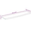 vidaXL Tischplatte mit Baumkante 160x40x2,5 cm Raues Mango Massivholz