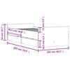 vidaXL Bettgestell mit Schubladen Wei&szlig; 100x200 cm