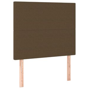 vidaXL Kopfteil Dunkelbraun 80x5x118/128 cm Stoff