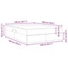 vidaXL Aufbewahrungsbett mit Matratze Schwarz 140 x 190 cm Samt