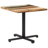 vidaXL Bistrotisch Quadratisch 80x80x75 cm Altholz Massiv