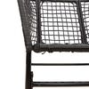 vidaXL 9-teiliges Garten-Esszimmerset aus schwarzem Polyrattanglas