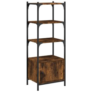 vidaXL B&uuml;cherregal 3 B&ouml;den R&auml;uchereiche 41x30x109,5 cm Holzwerkstoff