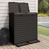 vidaXL Outdoor-M&uuml;lltonne Schwarz 78x41x86 cm Polypropylen