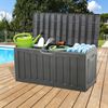 vidaXL Truhe Schwarz 118x53x57 cm Polypropylen