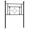 vidaXL Kopfteil Metall Schwarz 80 cm