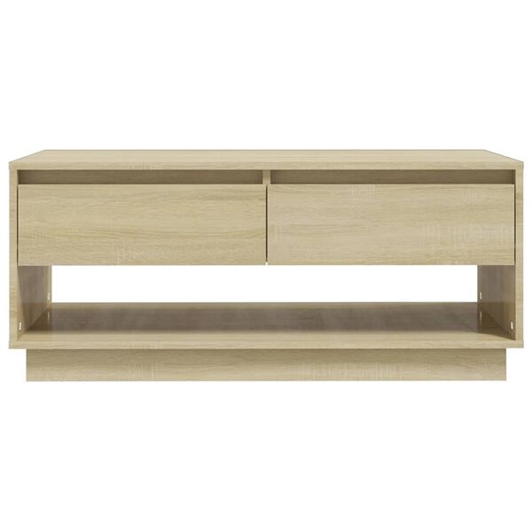 vidaXL Couchtisch Sonoma-Eiche 102,5x55x44 cm Holzwerkstoff
