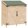vidaXL Gartenschuppen Natur 106 x 56 x 113,5 cm Massivholz aus Fichte