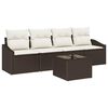 vidaXL Sofa Set 5 stk. Braun und Creme 55 x 55 x 37 cm