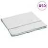 vidaXL Reinigungst&uuml;cher 50 Stk. Wei&szlig; mit Gr&uuml;nen Gestreift 50x60 cm