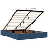 vidaXL Ottoman-Bett ohne Matratze Blau 140x190 cm Stoff